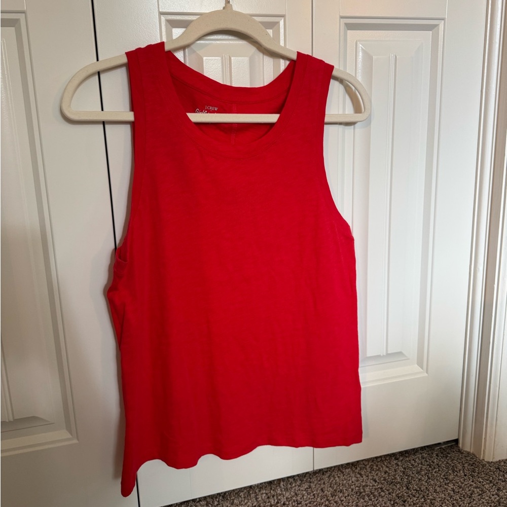 J. Crew Vibrant Red Tank Top
